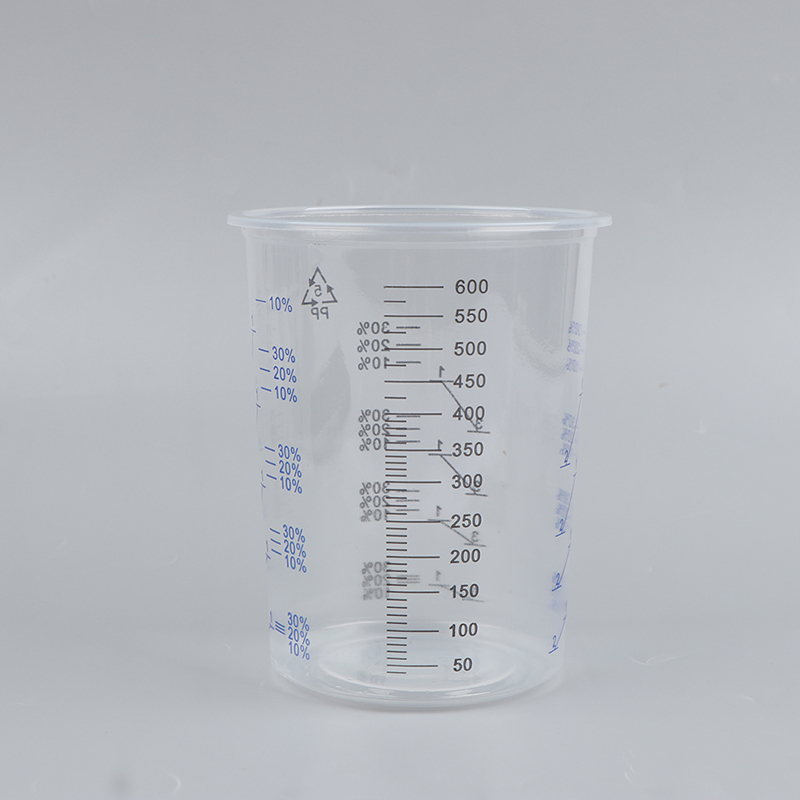 Plastic Cup 50Pcs - 50PCS 600ml Calibrated Plastic Paint Mixing