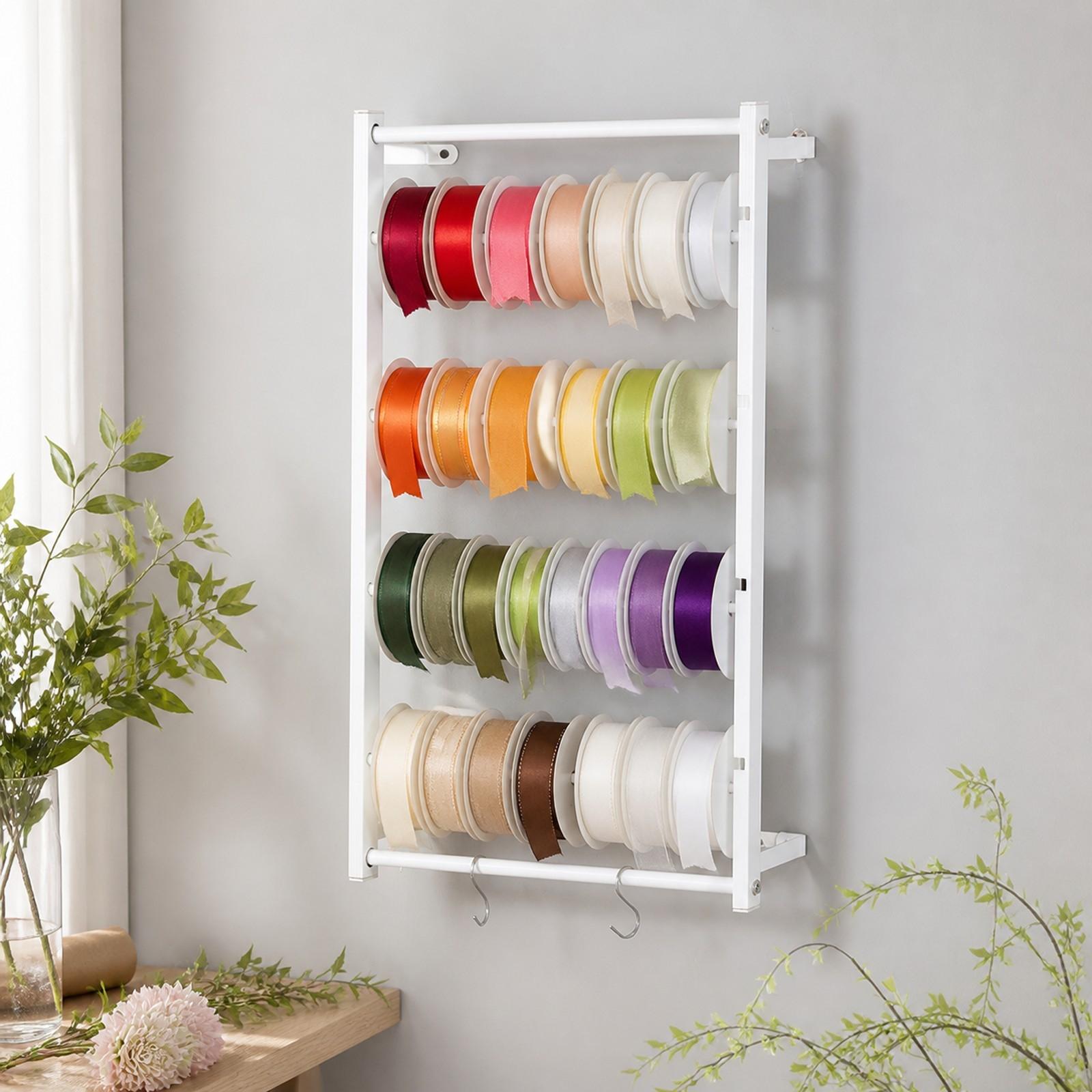 Papercraft Supply Ribbon - Ribbon Storage Rack Metal Display Shelf