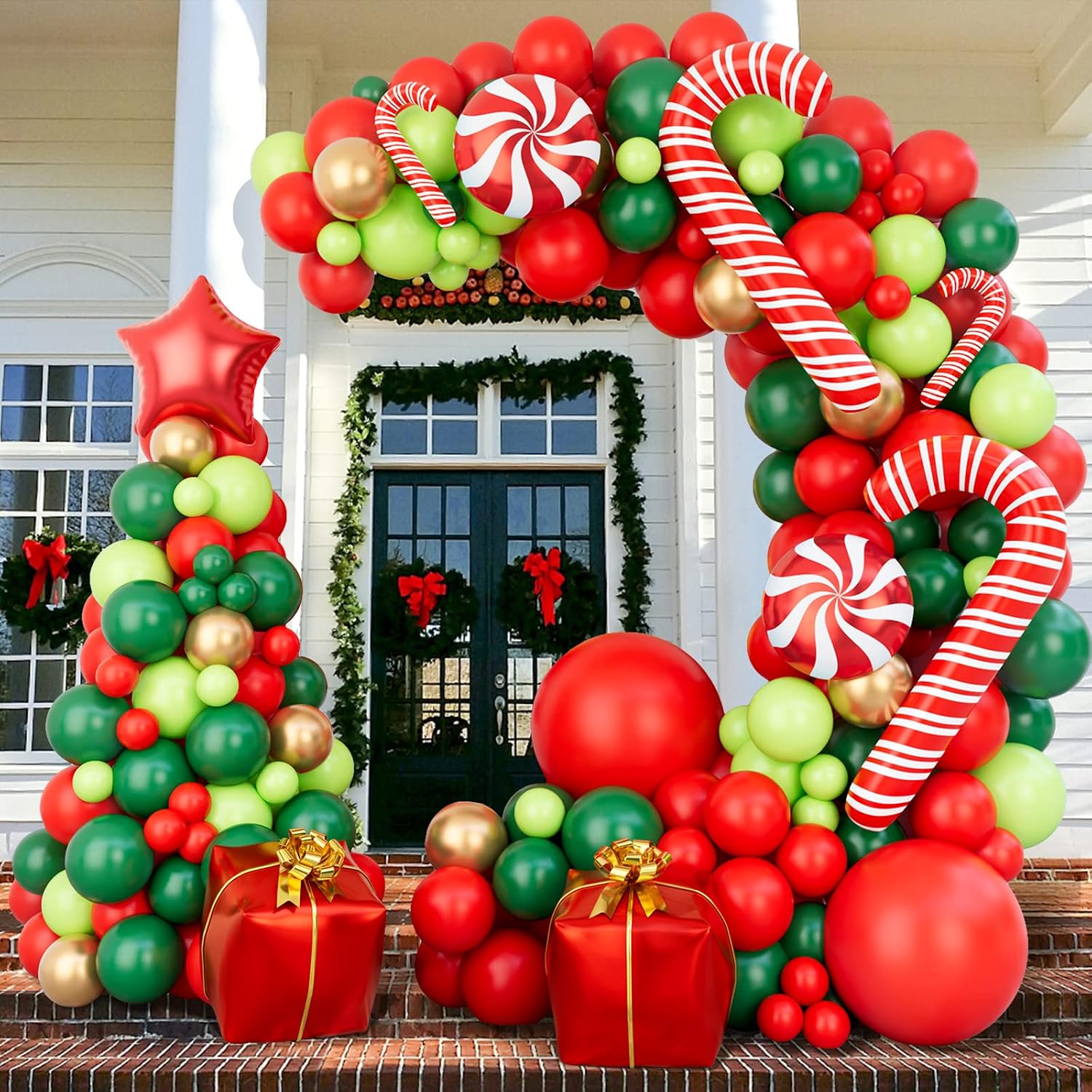 Balloon Arch Kit - 144 Piece Christmas Balloon Garland Arch