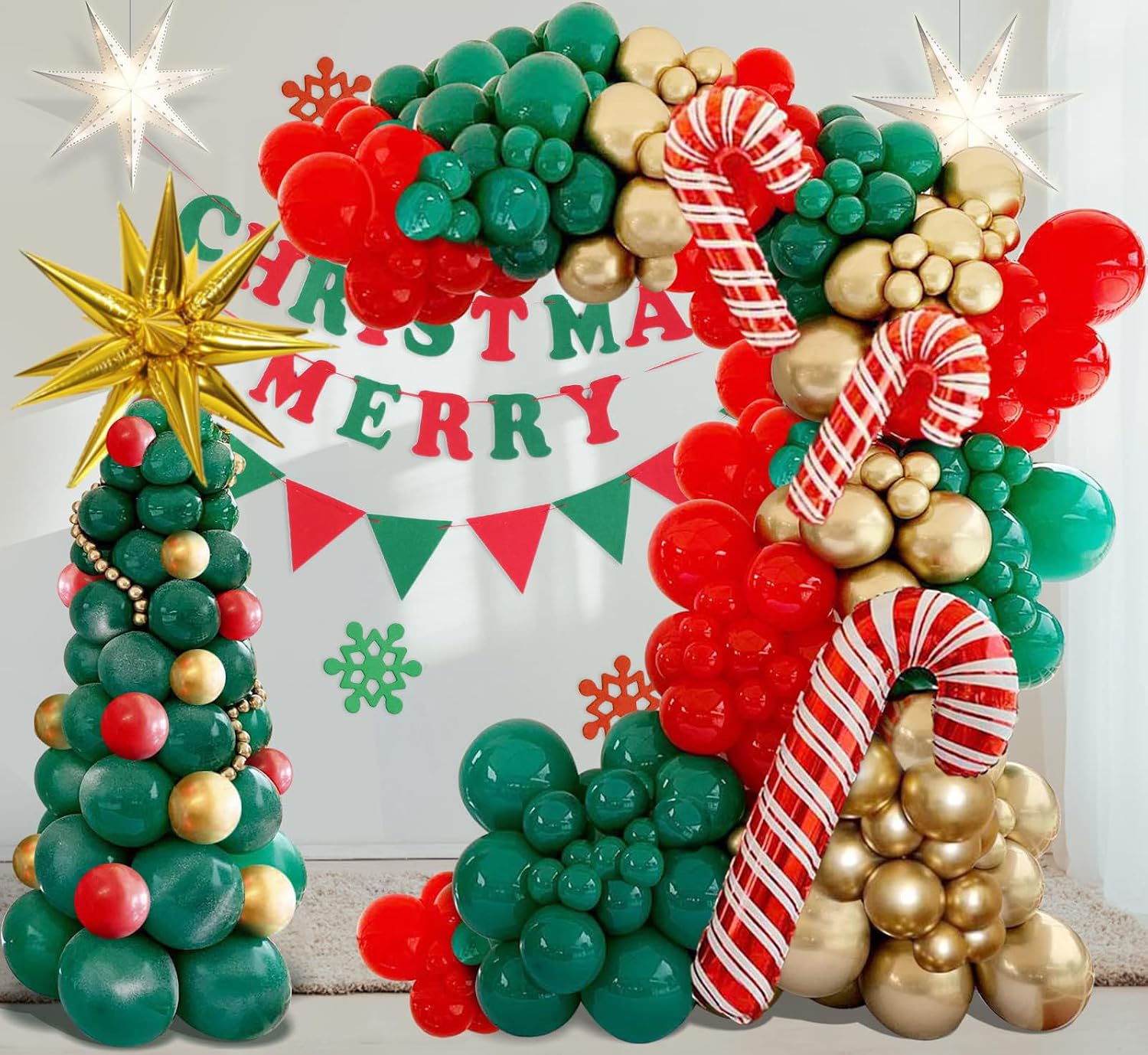 Balloon Arch Kit - Christmas Balloons Garland Arch Kit With