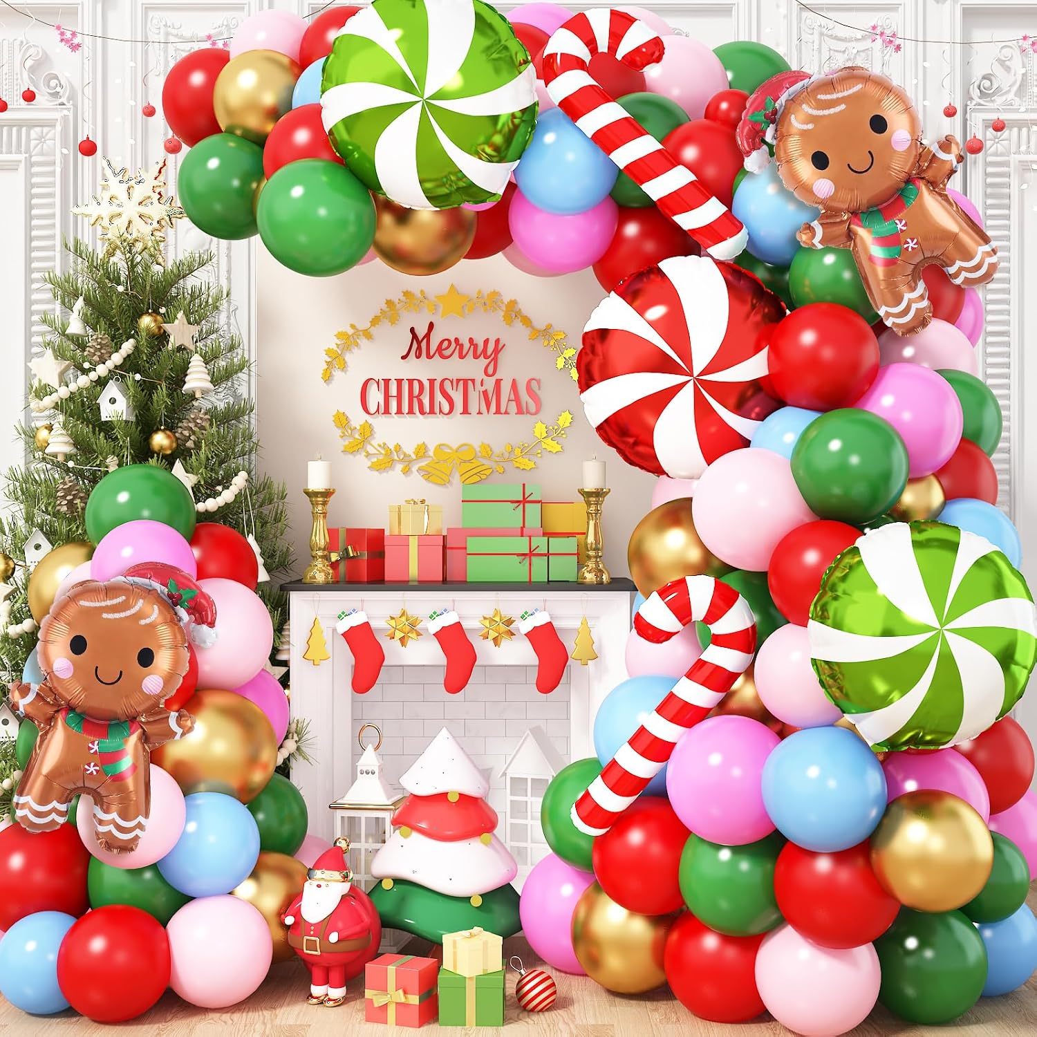 Christmas Balloons Garland Arc - Balloon Arch Kit 评论和价格