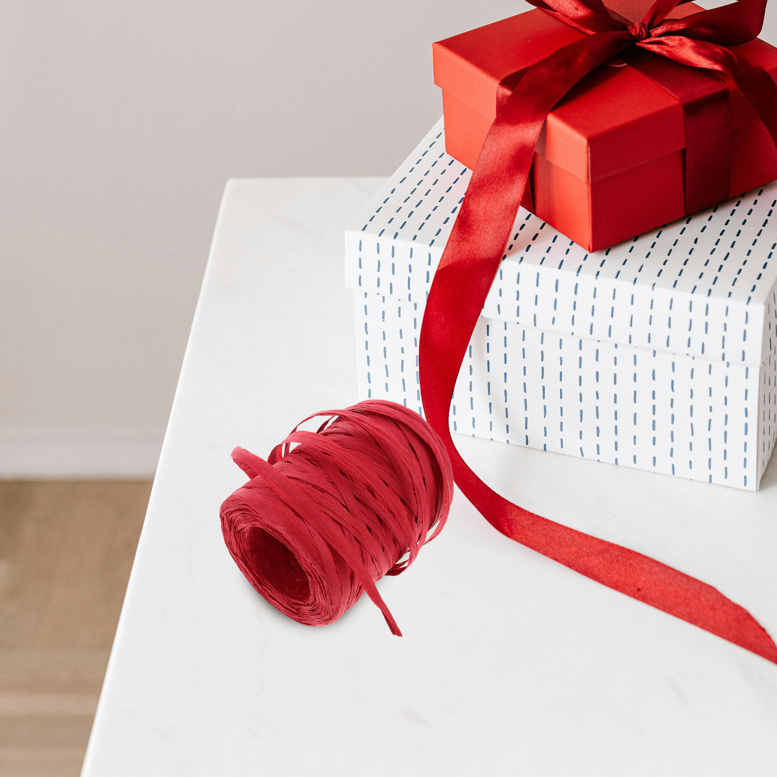 1 Roll Raffia Paper Twine 100M - Papercraft Supply Ribbon 评论和价格