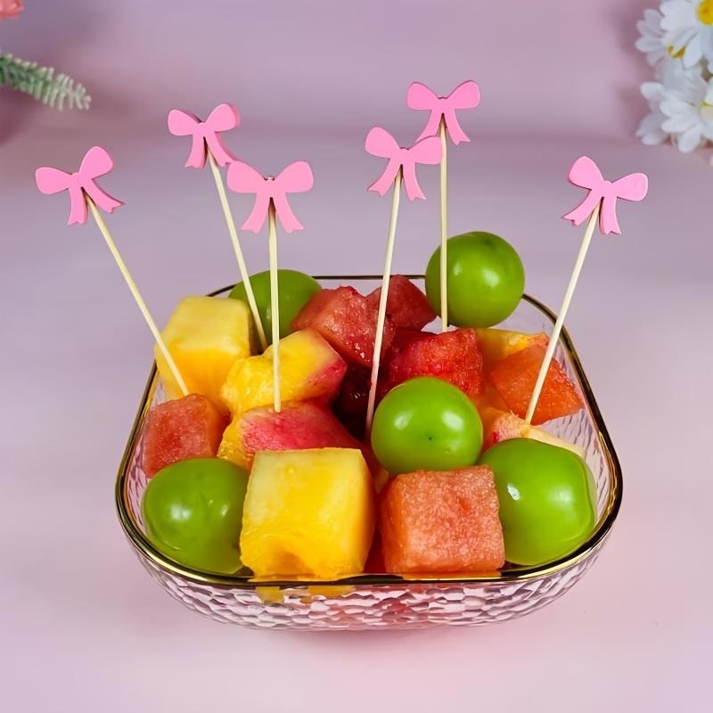 Wooden Bow Cocktail Picks 100P - Centerpiece Stick 评论和价格