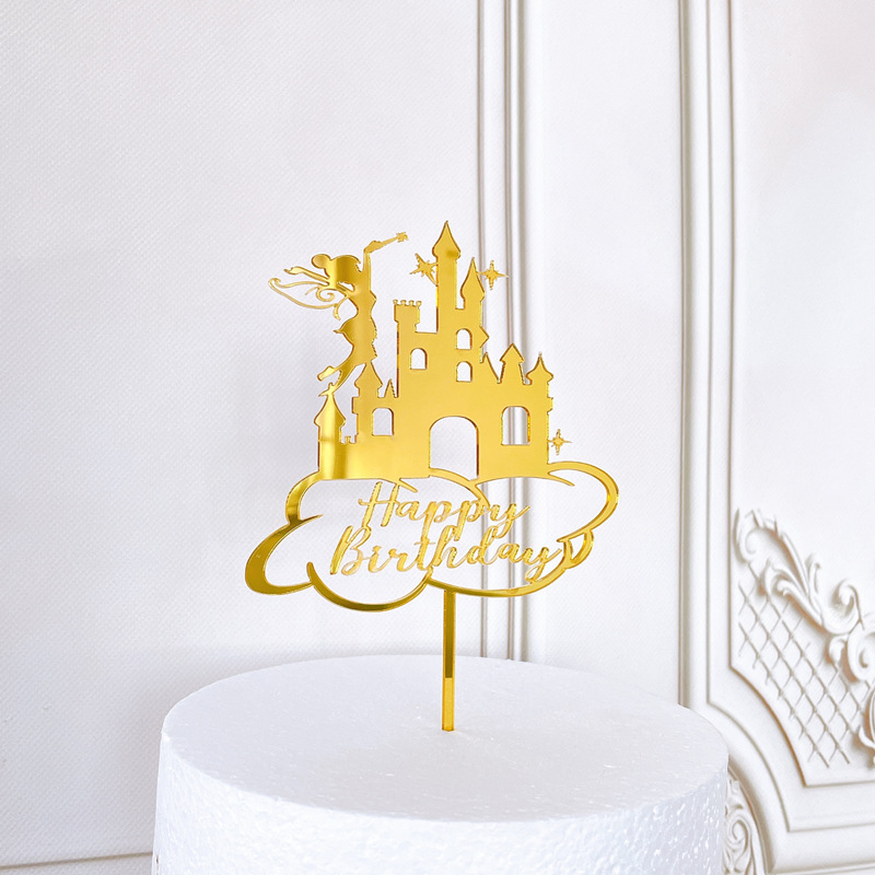 Rose Gold Castle Acrylic Cake  - Supply Event 评论和价格