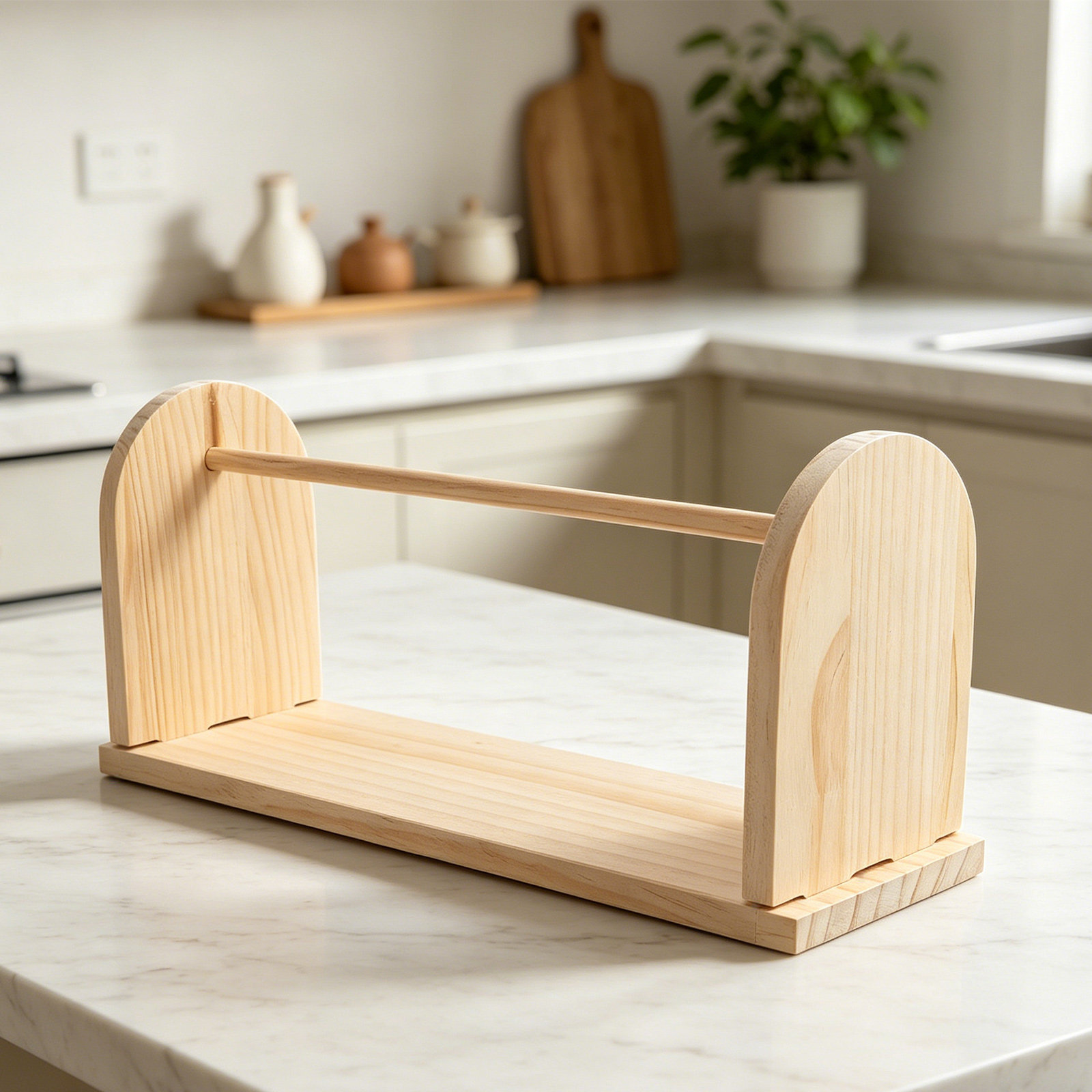 Wooden Tabletop Easel Paper Ro - Papercraft Supply Ribbon 评论和价格