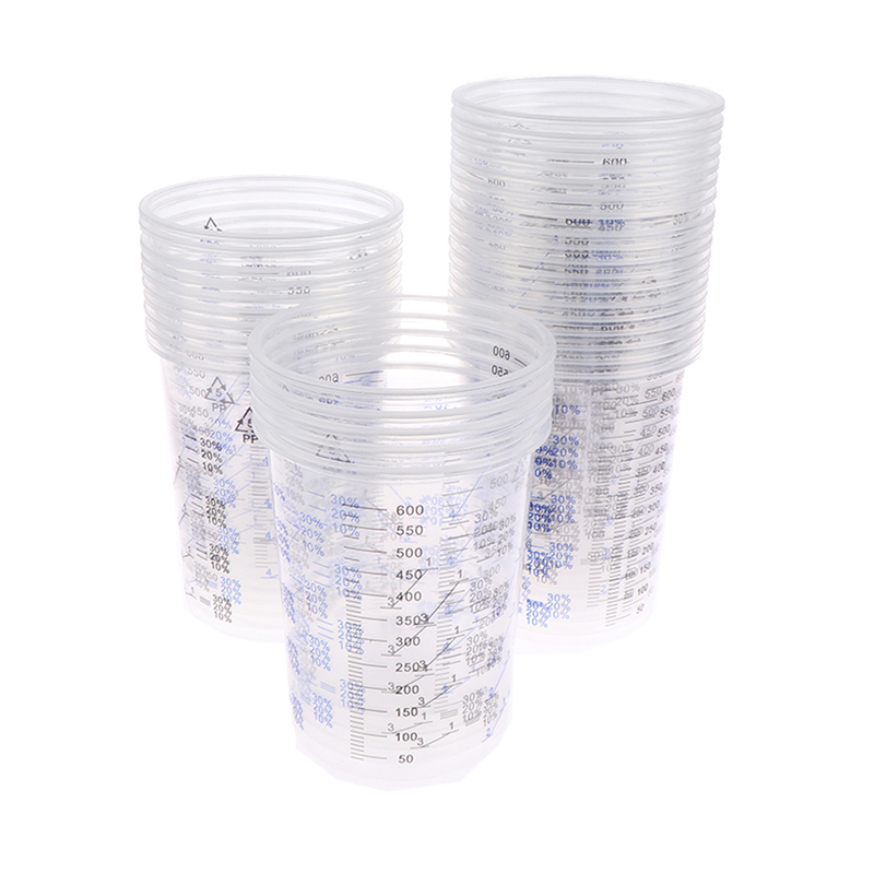50PCS 600ml Calibrated Plastic - Plastic Cup 50Pcs 评论和价格