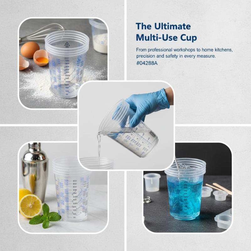 50PCS 600ml Calibrated Plastic - Plastic Cup 50Pcs 评论和价格