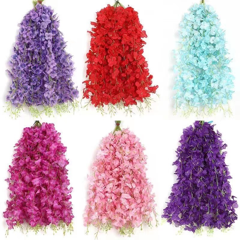 5/10/20Pcs Wisteria Artificial - Flower Wall Panel 评论和价格