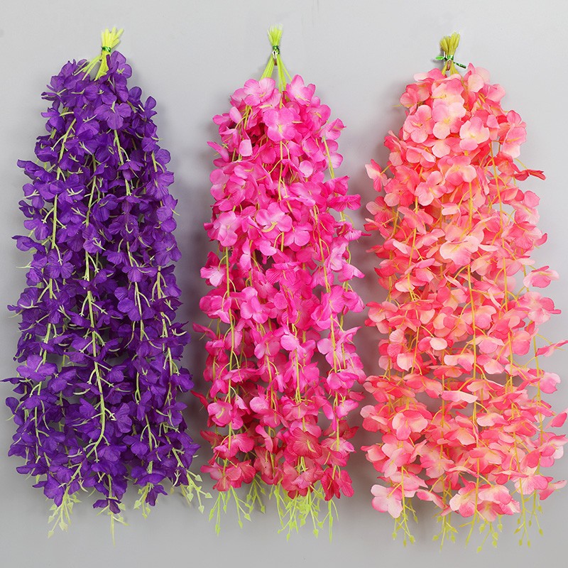 5/10/20Pcs Wisteria Artificial - Flower Wall Panel 评论和价格