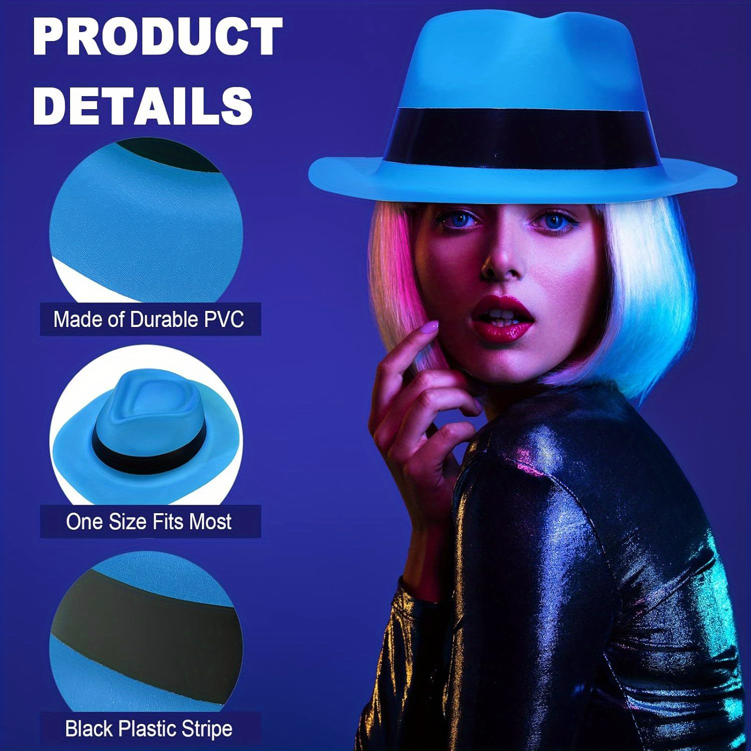 12 Pieces Neon Mafia Style Par - Party Hat Cone 评论和价格
