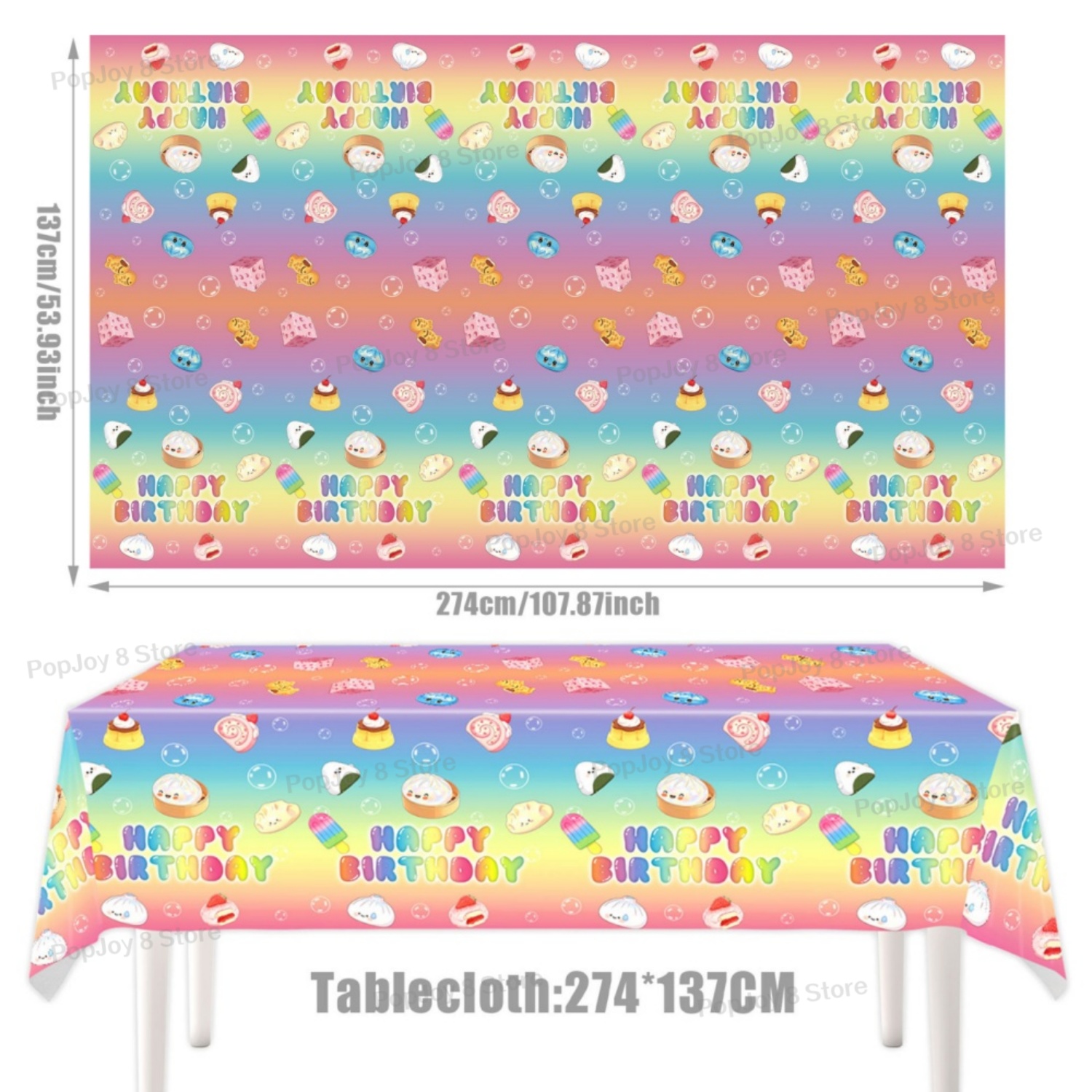 137x274cm Disposable Squishy D - Table Cloth Disposable 评论和价格