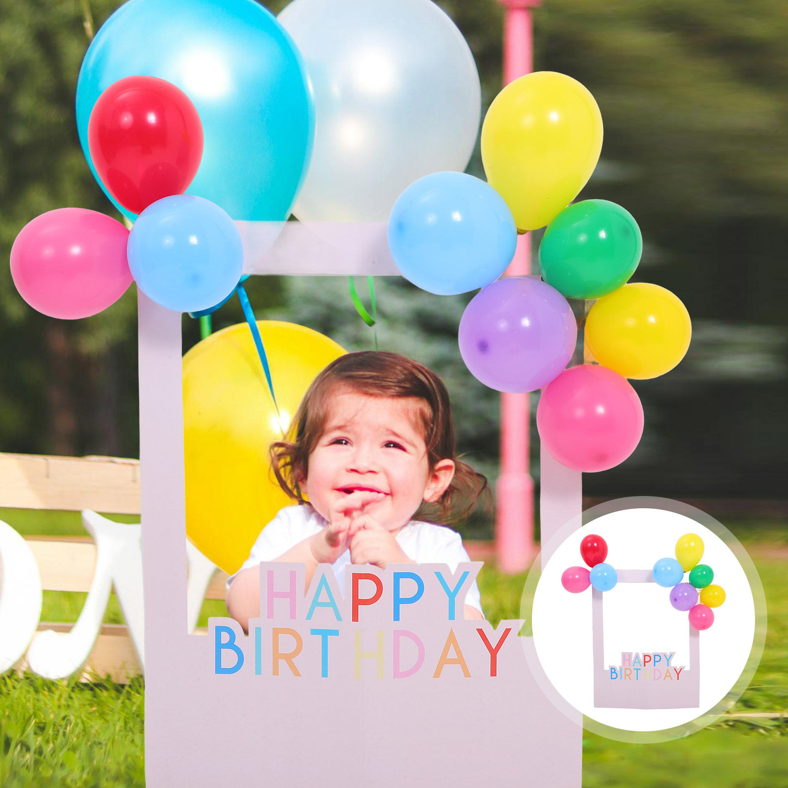 1Set Birthday Photo Booth Fram - Photo Booth Frame 评论和价格