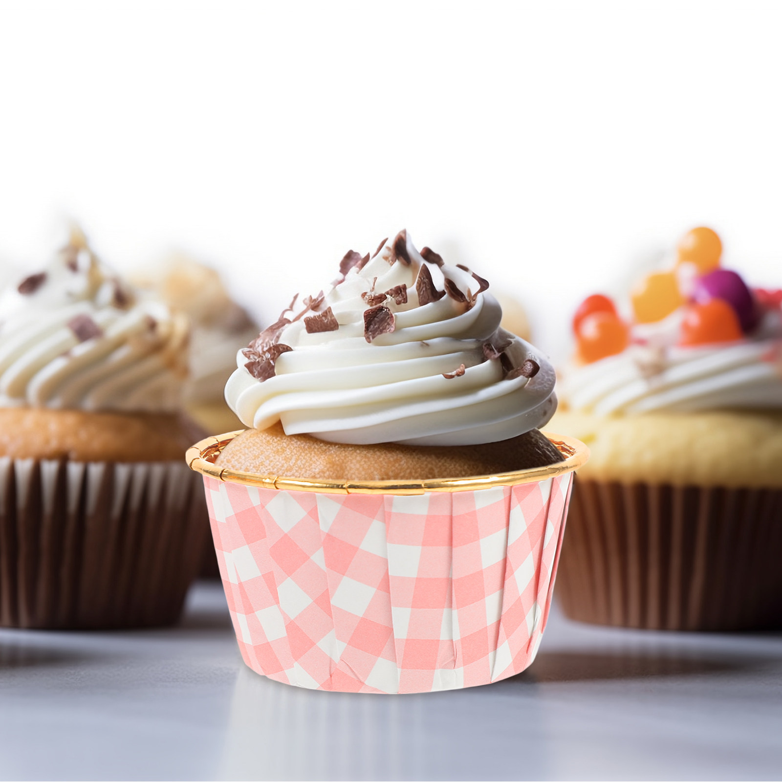 50Pcs Aluminium Foil Cupcake L - Plastic Cup 50Pcs 评论和价格