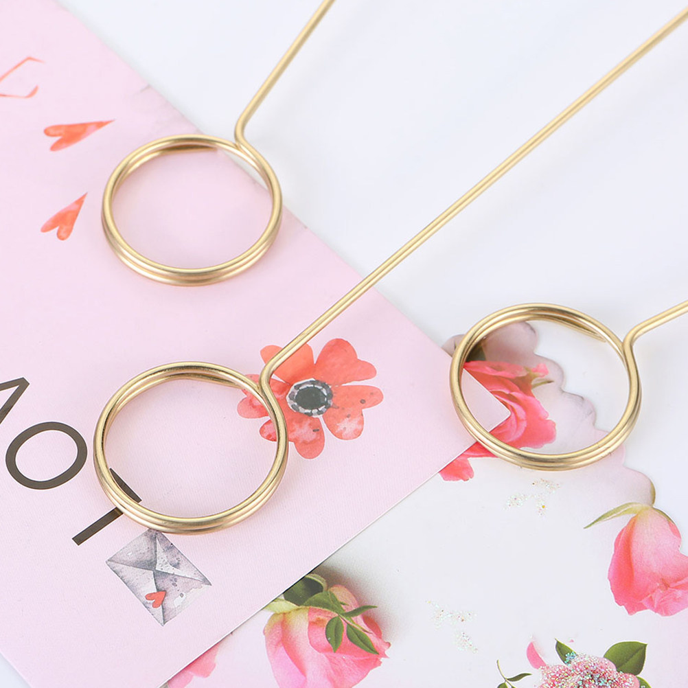 40Pcs Elegant Gold Metal Card  - Centerpiece Stick 评论和价格