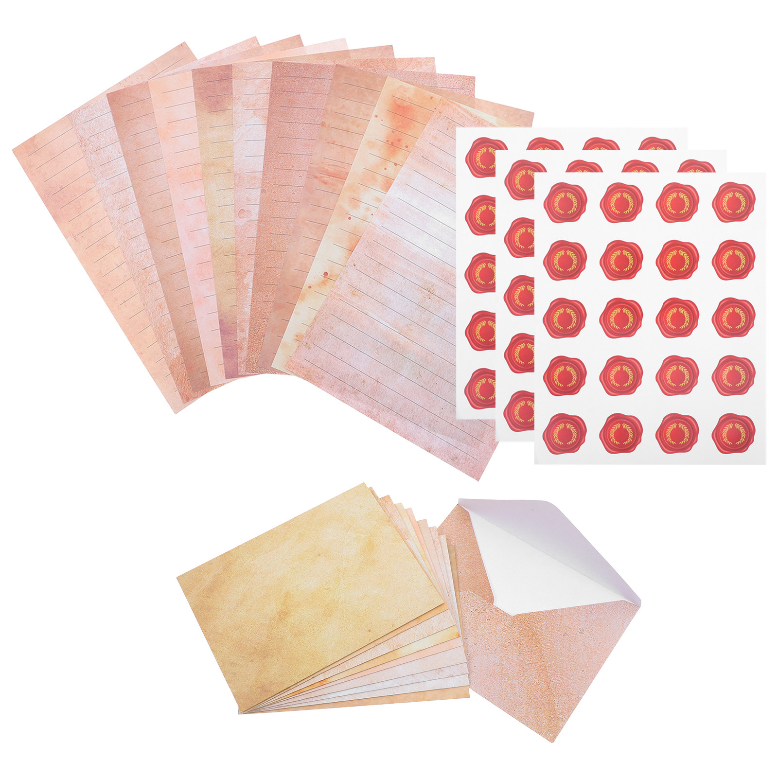 1Set Vintage Letter Stationery - Papercraft Supply Invitation 评论和价格