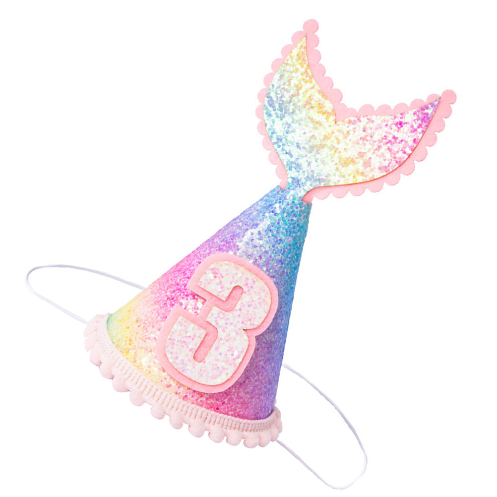1Pcs Sequined Mermaid Party Ha - Party Hat Cone 评论和价格