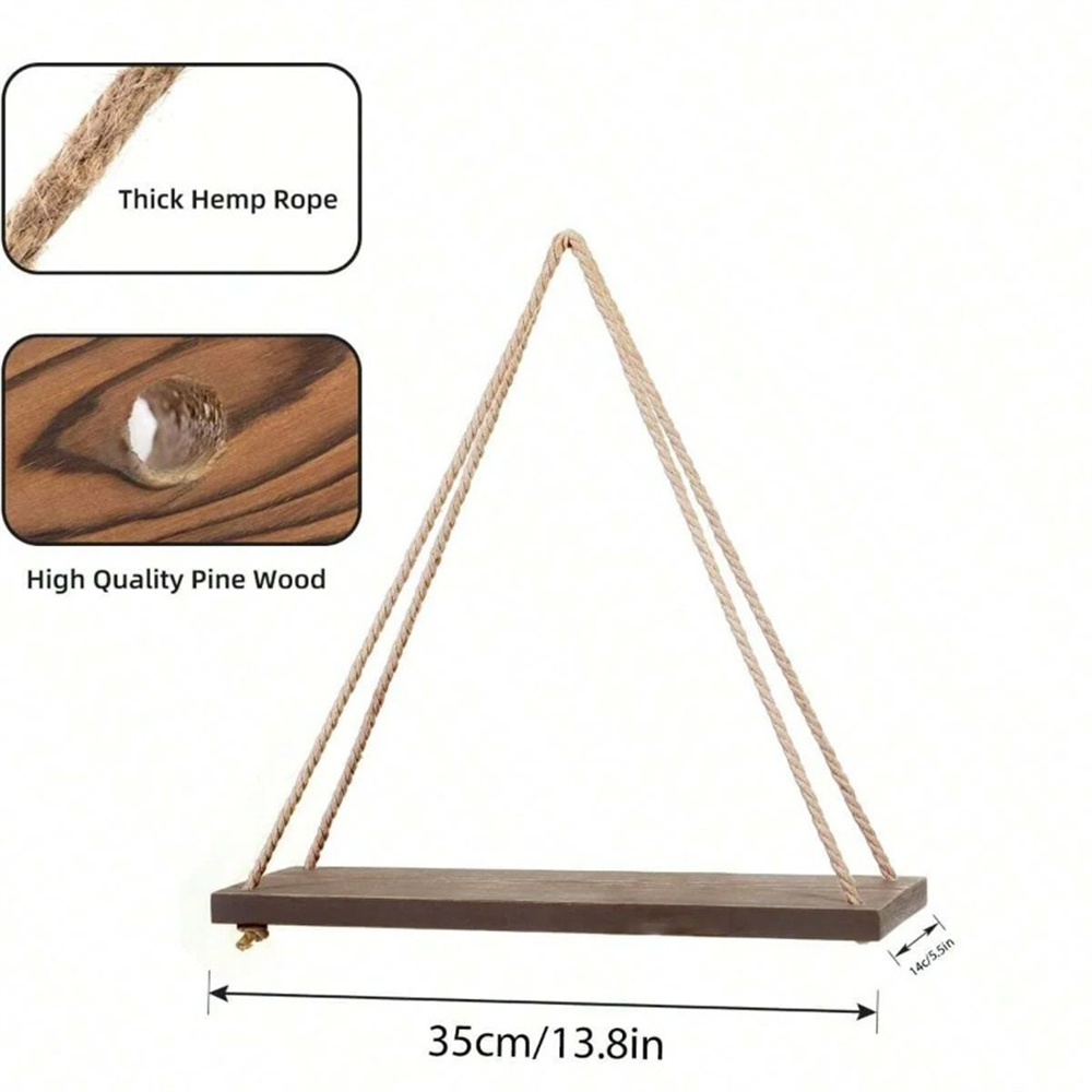 1Set Wood Hanging Shelves Swin - Flower Wall Panel 评论和价格
