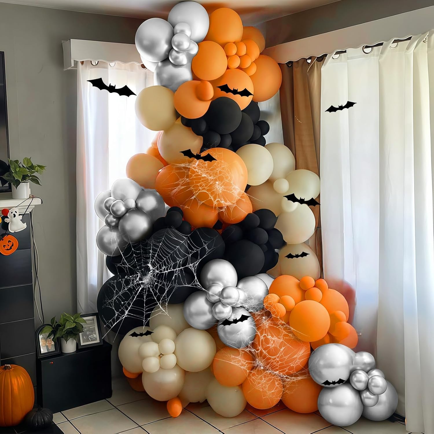 Halloween Balloon Arch Kit Bla - Balloon Arch Kit 评论和价格