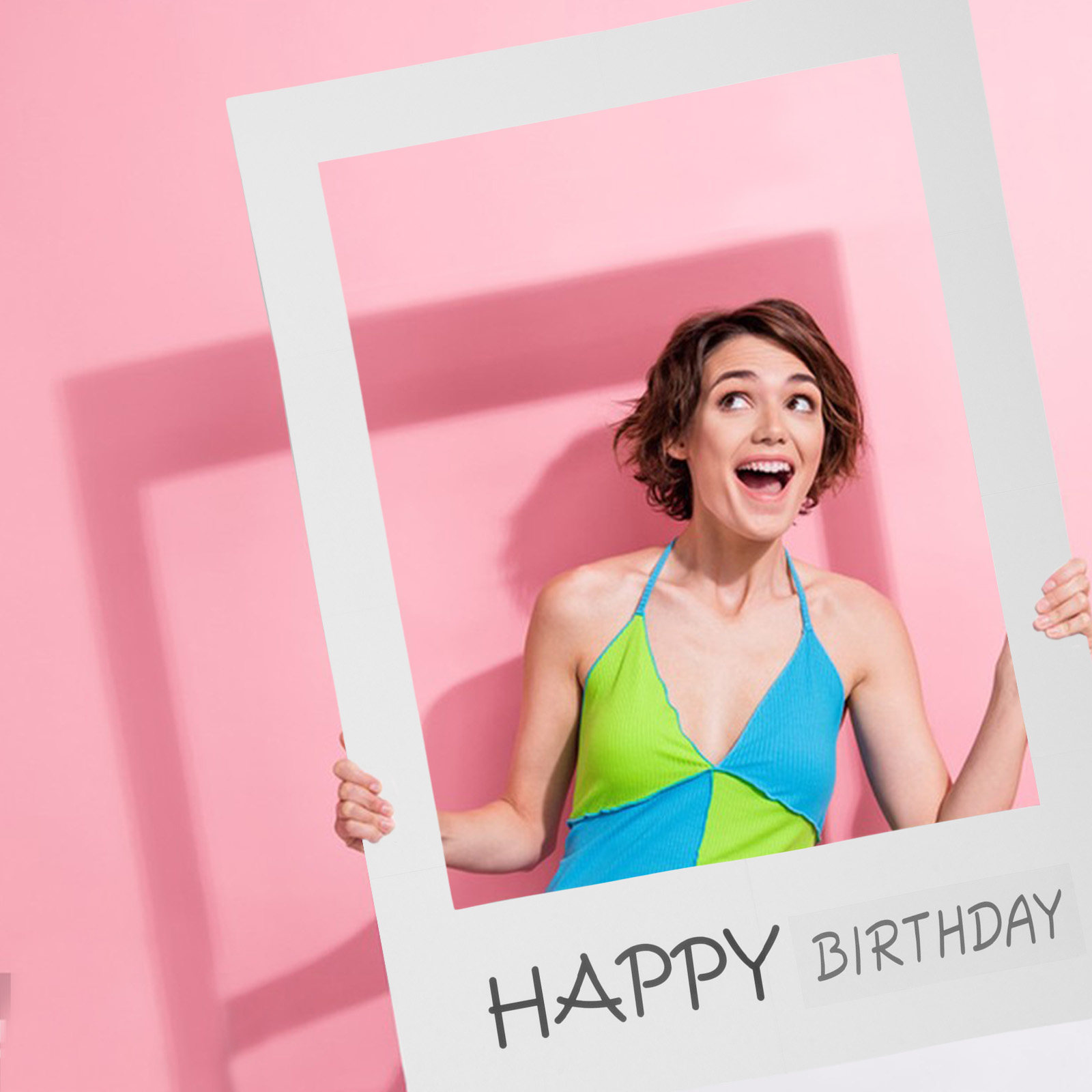 Birthday Photo Props Paper Fra - Photo Booth Frame 评论和价格