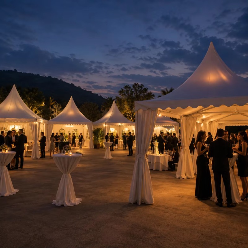 Customizable White Pagoda Tent - Event & Party Supply 评论和价格